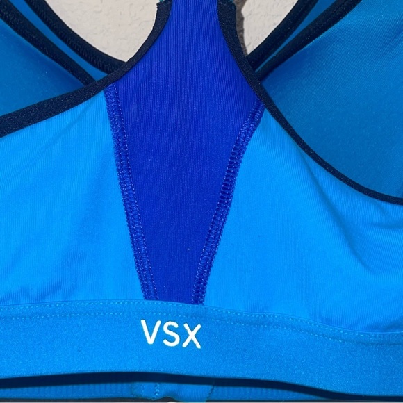 VSX Zip Front Victoria Secret Sport high impact Underwire Bra Size 34C - Picture 5 of 13